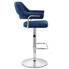 Skyline Bar Chair Blue Velvet