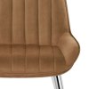 Mustang Chrome Chair Brown Velvet