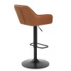 Sol Real Leather Bar Stool Brown