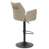 Ava Bar Stool Taupe With Arms