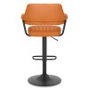 Scout Real Leather Stool Orange