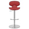 Deluxe Duo Leather Brushed Stool Red