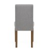Chicago Oak Chair Grey Fabric