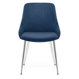 Aston Dining Chair Blue Velvet