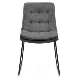 Riva Dining Chair Dark Grey Fabric