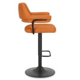 Scout Real Leather Stool Orange