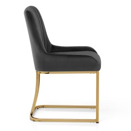 Paget Chair Black Velvet