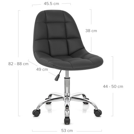 Rochelle Office Chair Black Dimensions