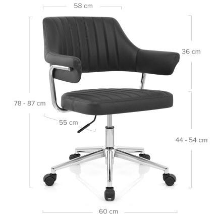 Skyline Office Chair Black Dimensions