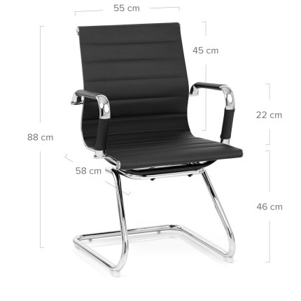 Task Office Chair Black Dimensions