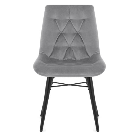 Roxy Dining Chair Grey Velvet