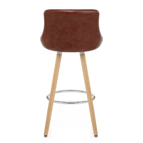 Fuse Wooden Stool Antique Brown