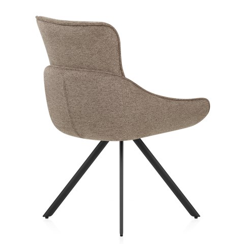 Creed Dining Chair Brown Fabric