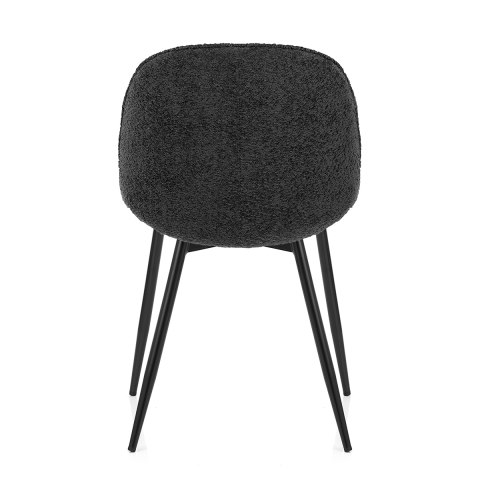 Mia Dining Chair Black Fabric