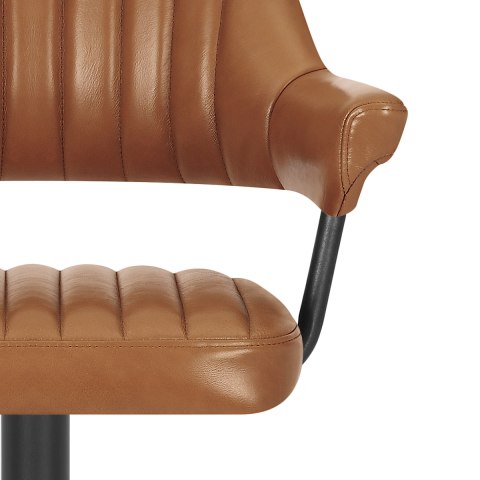 Scout Real Leather Stool Brown