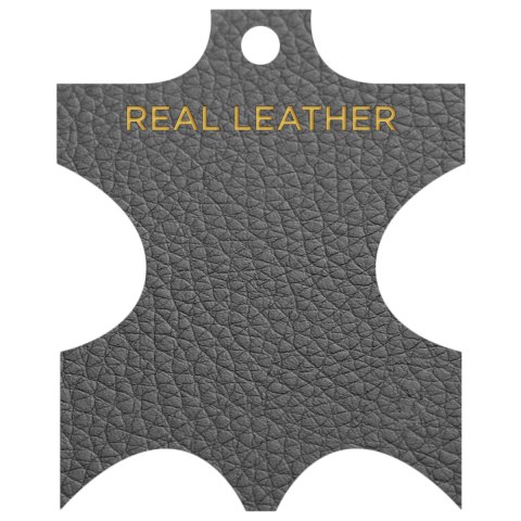 Lush Real Leather Chrome Stool Grey