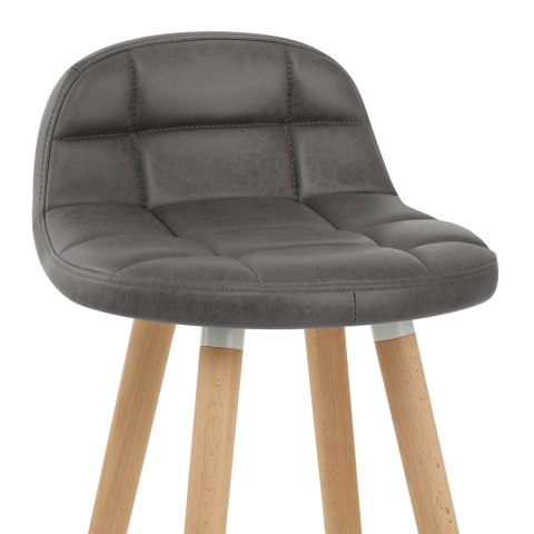 Sole Wooden Stool Grey