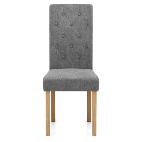 Portland Dining Chair Grey Fabric