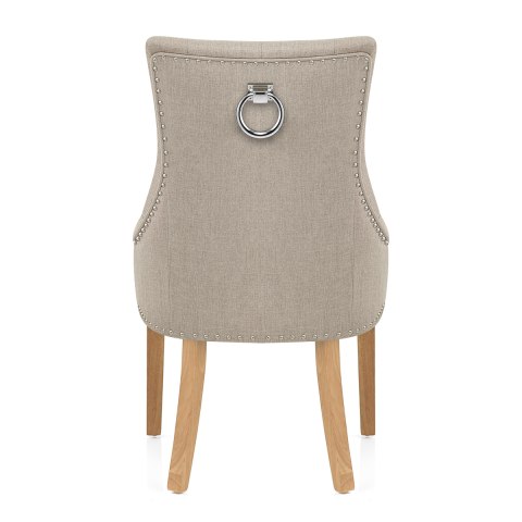 Ascot Oak Dining Chair Tweed Fabric