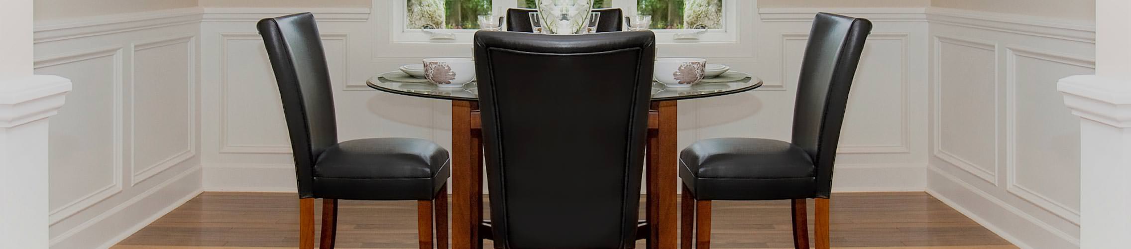 Real Leather Kitchen Dining Chairs