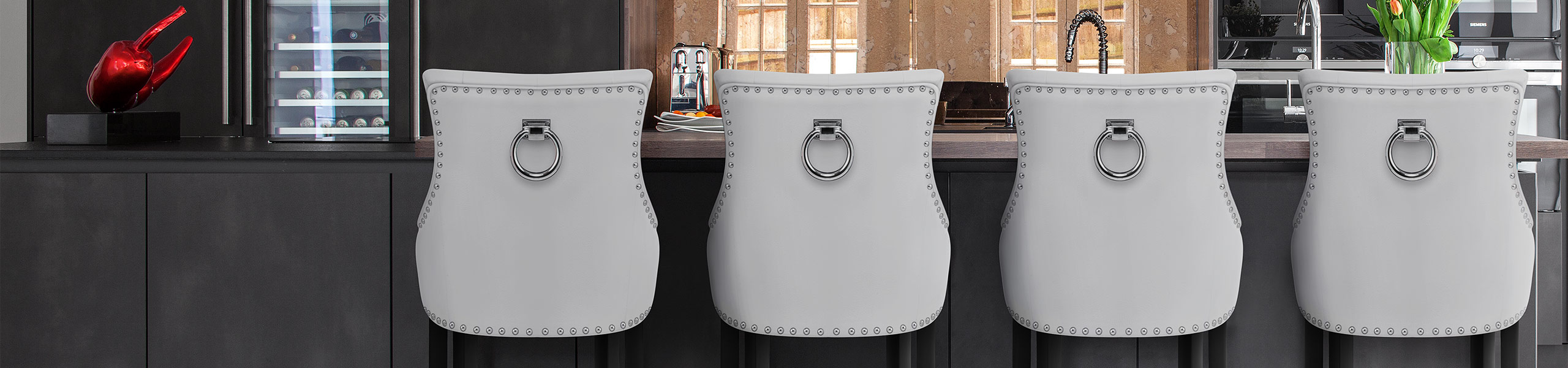 Ascot Bar Stool White Leather Video Banner