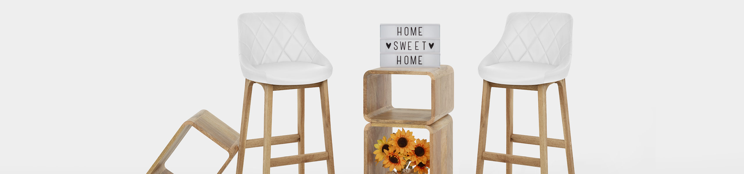 Breeze Wooden Stool White Video Banner