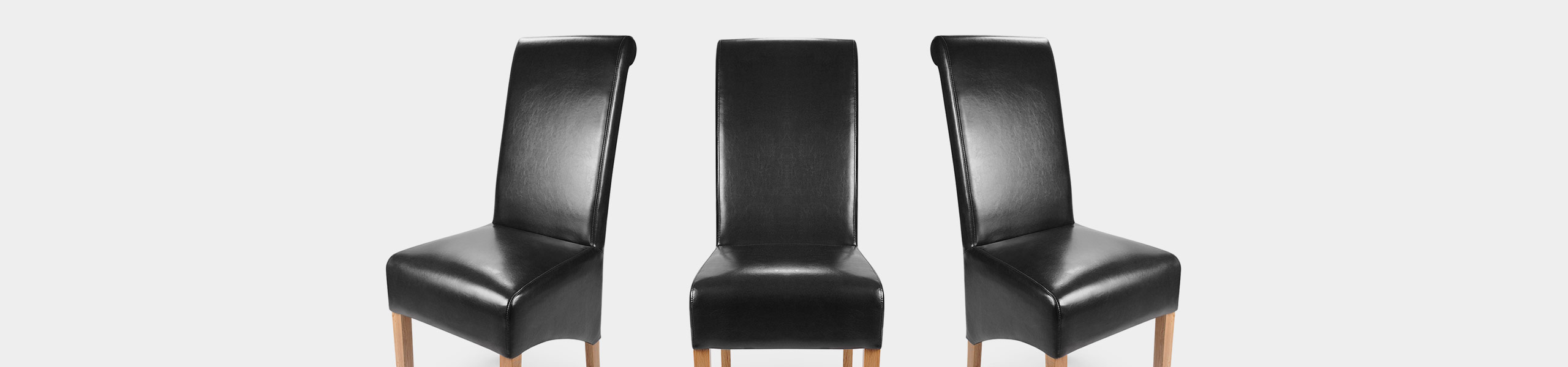 Krista Dining Chair Black Leather Video Banner