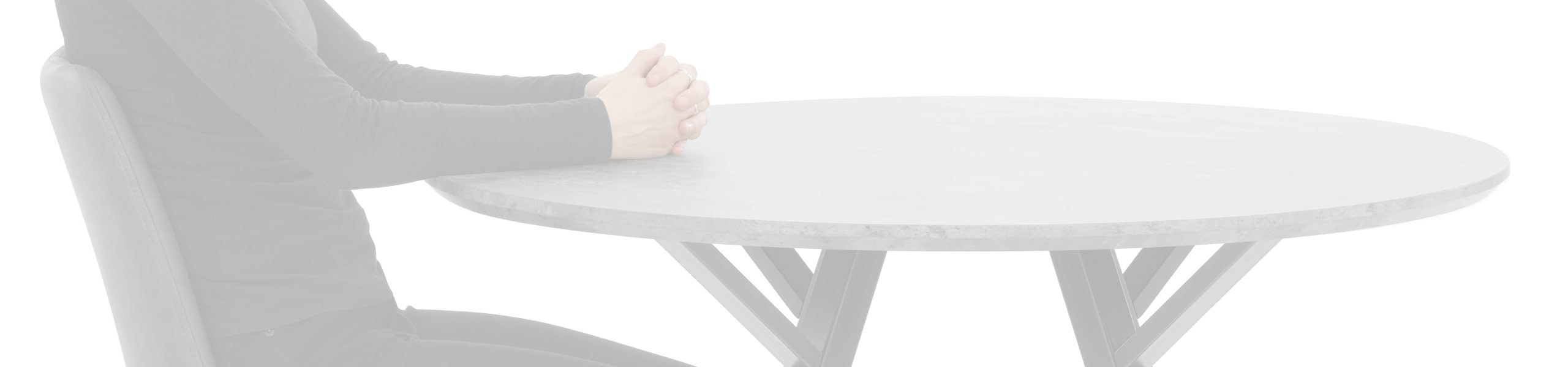 Quest 100cm Dining Table Concrete Review Banner