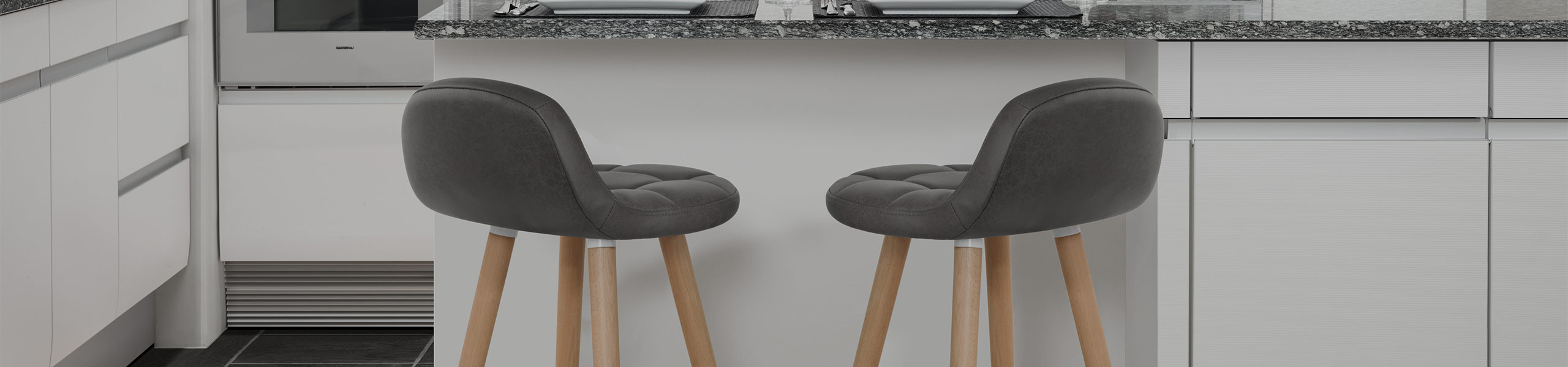 Sole Wooden Stool Grey Video Banner