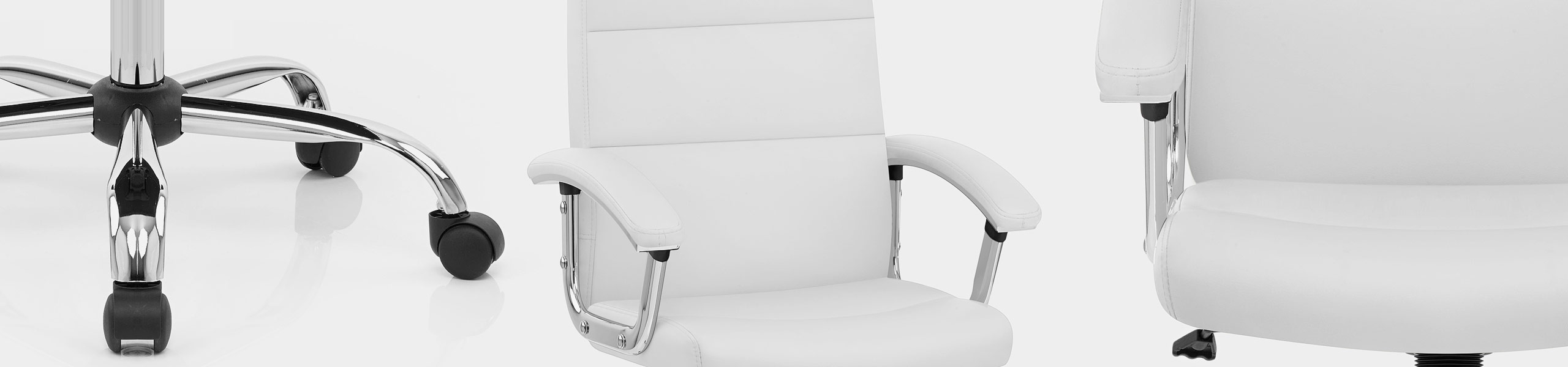 Stanford Office Chair White Video Banner