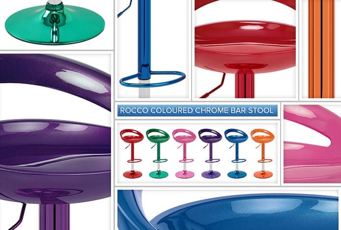New Coloured Chrome Stool Designs
