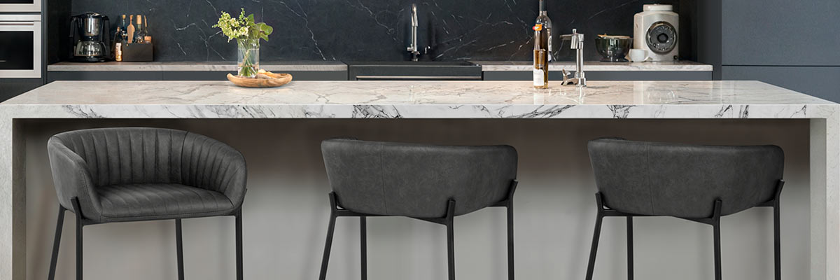 Faux Leather Bar Stools