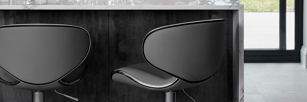 Faux Leather Breakfast Stools