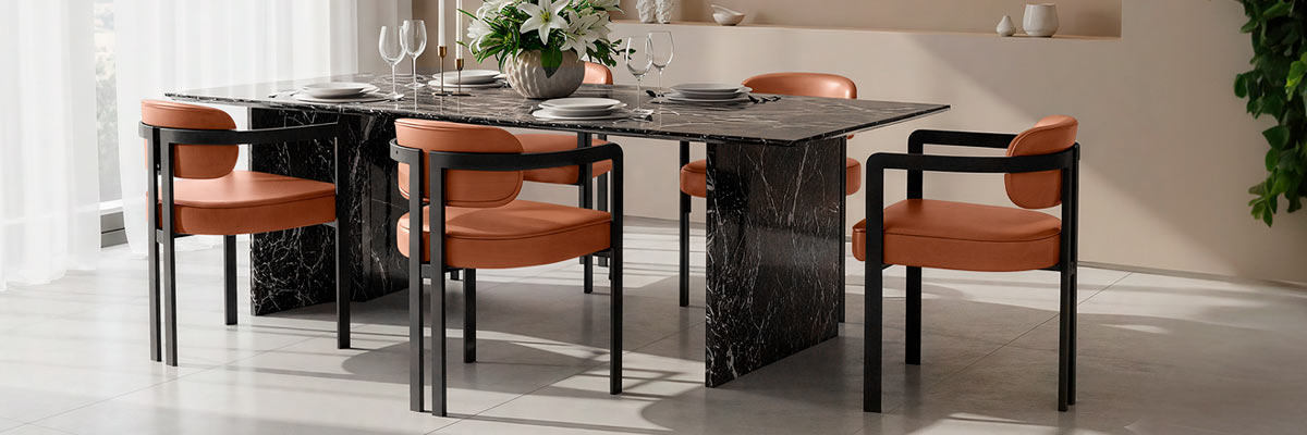 Real Leather Dining Chairs