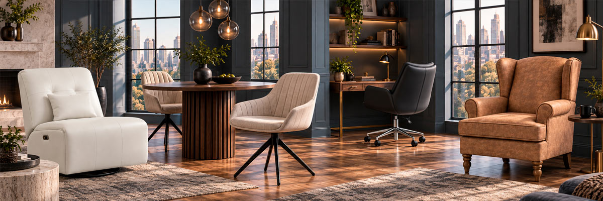 Faux Leather Chairs