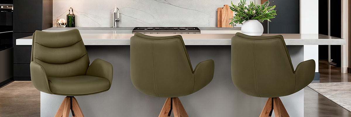 Green Kitchen Stools
