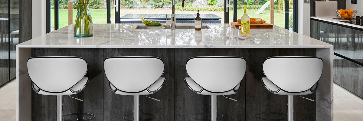 White Kitchen Stools