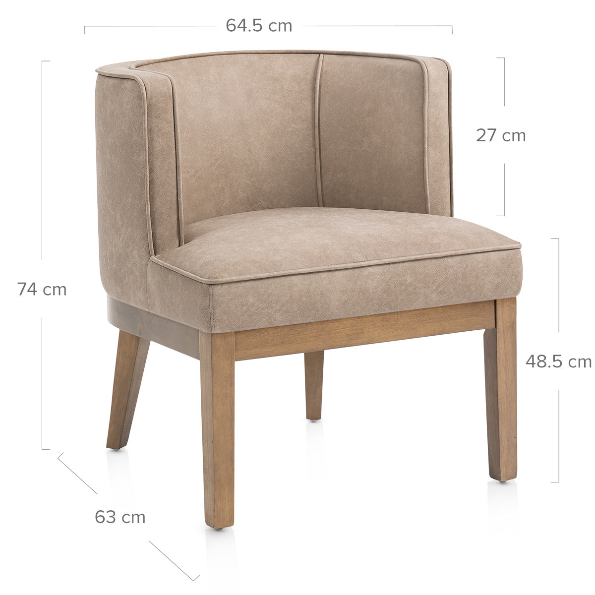 Hemingway Accent Chair Brown