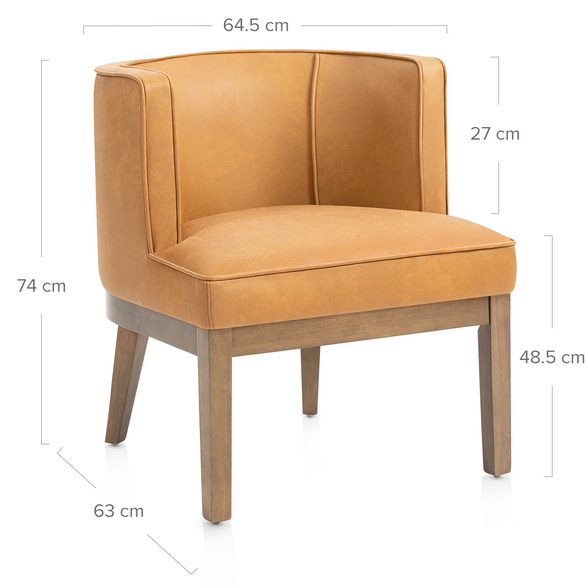 Hemingway Accent Chair Burnt Orange
