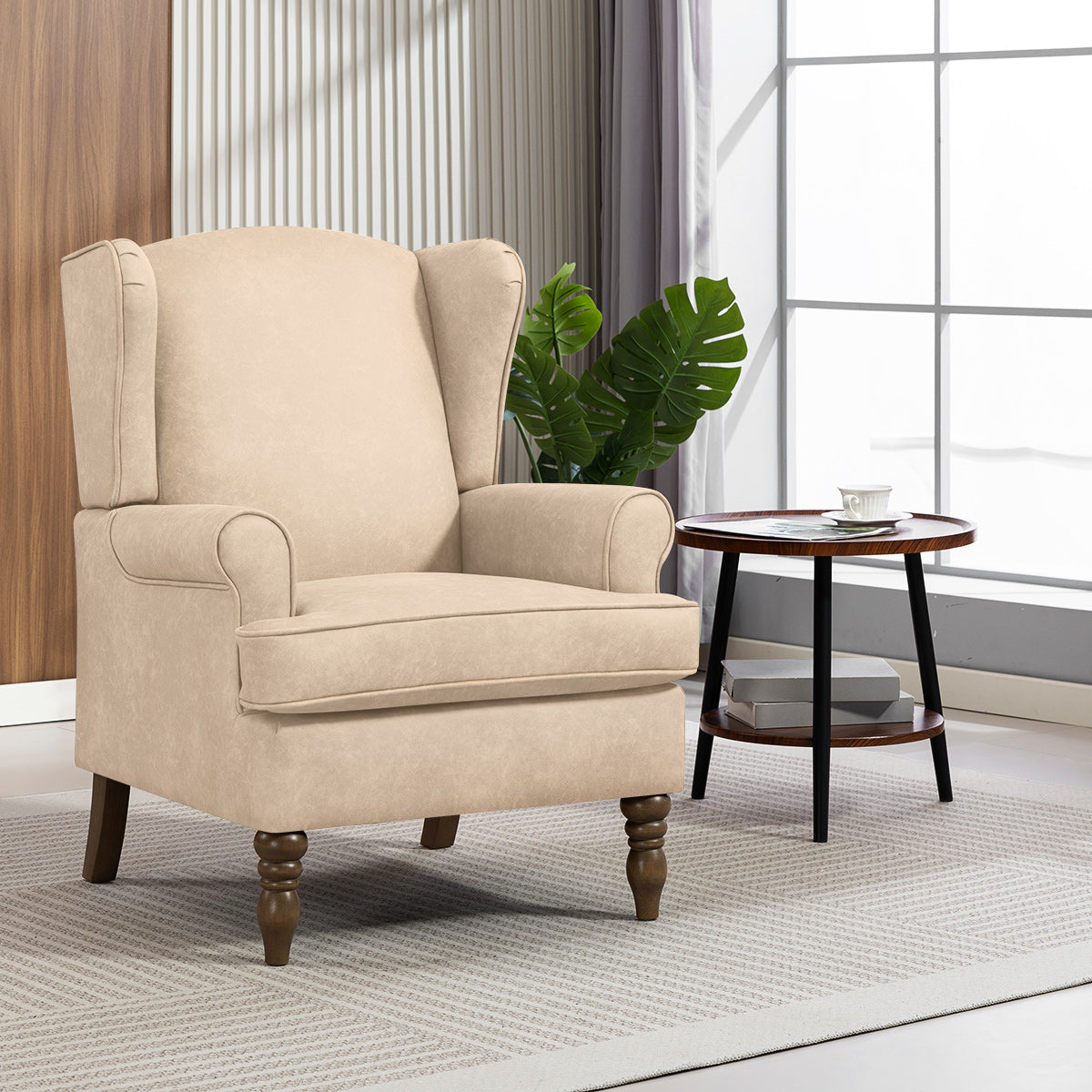 Westminster Wing Chair Beige