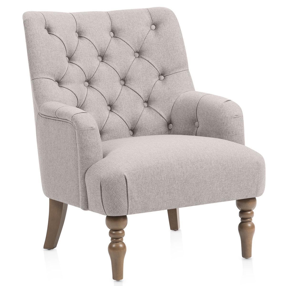 Balmoral Armchair Grey Fabric