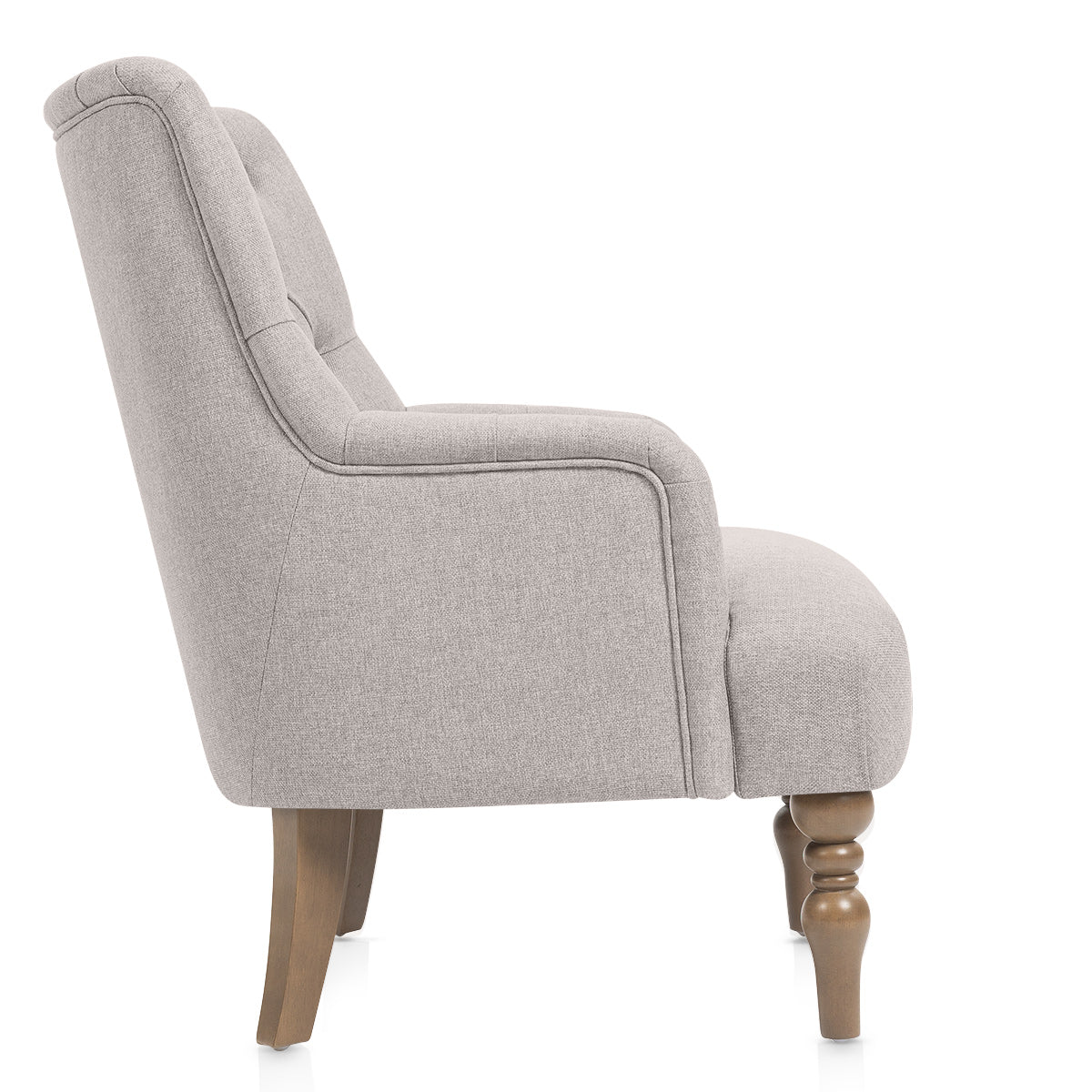 Balmoral Armchair Grey Fabric