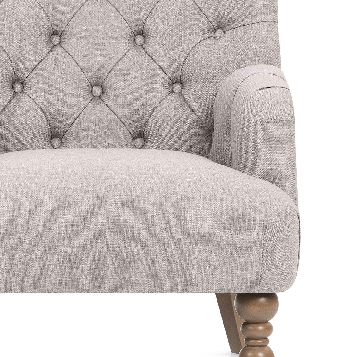 Balmoral Armchair Grey Fabric