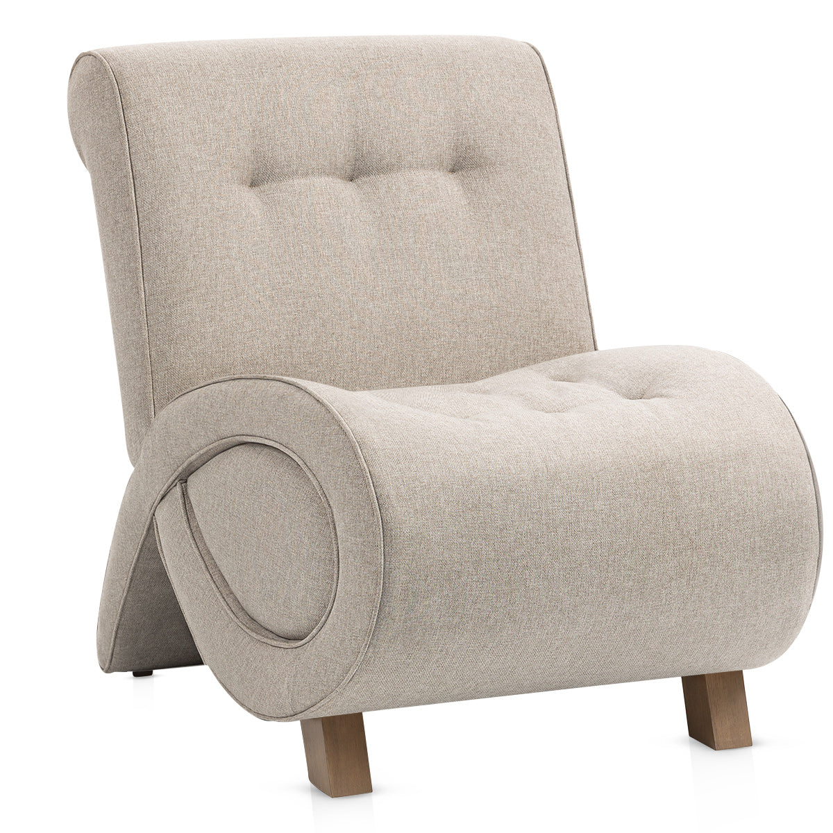 Calais Accent Chair Tweed Fabric