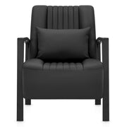 Byron Accent Chair Black Eco Leather