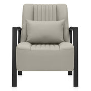 Byron Accent Chair Grey Eco Leather