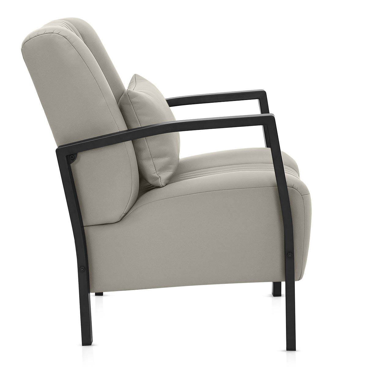 Byron Accent Chair Grey Eco Leather