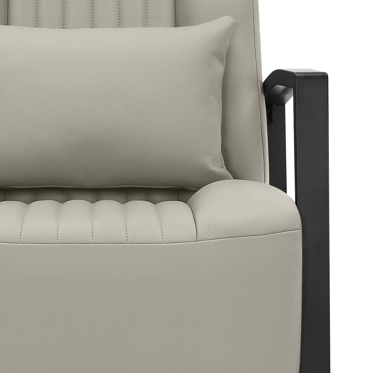 Byron Accent Chair Grey Eco Leather