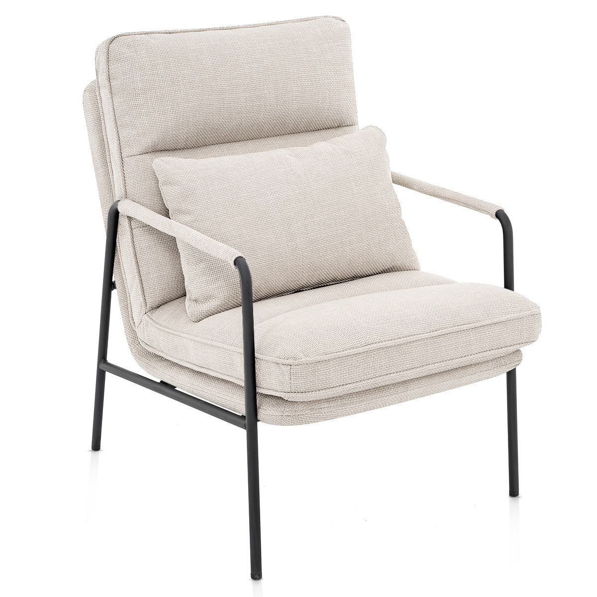 Moda Accent Chair Tweed Fabric