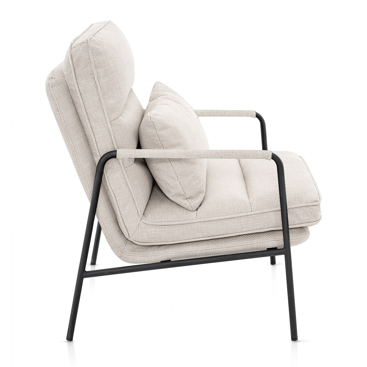 Moda Accent Chair Tweed Fabric
